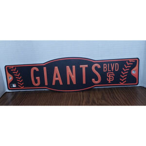 San Francisco Giants Blvd 17" Classic Street Plastic MLB Baseball Sign